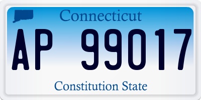 CT license plate AP99017