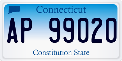 CT license plate AP99020