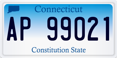 CT license plate AP99021