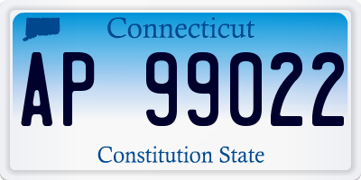 CT license plate AP99022