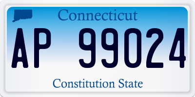 CT license plate AP99024