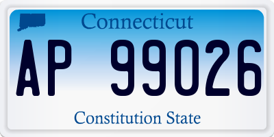 CT license plate AP99026