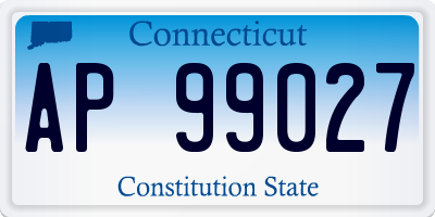 CT license plate AP99027