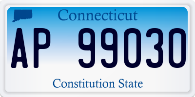 CT license plate AP99030