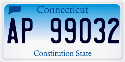 CT license plate AP99032