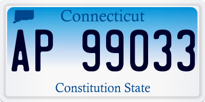 CT license plate AP99033