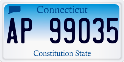 CT license plate AP99035