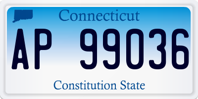 CT license plate AP99036