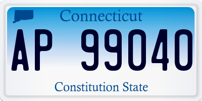 CT license plate AP99040