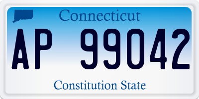 CT license plate AP99042