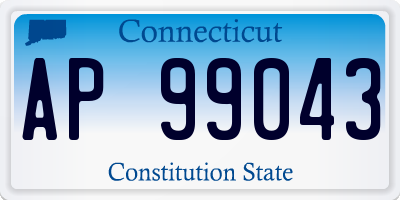 CT license plate AP99043