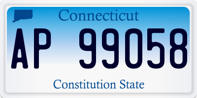 CT license plate AP99058