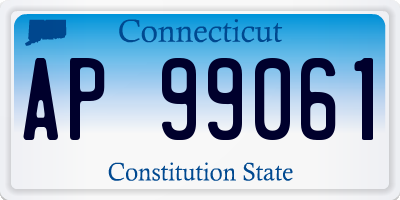 CT license plate AP99061