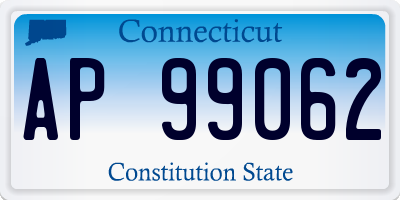 CT license plate AP99062