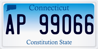 CT license plate AP99066