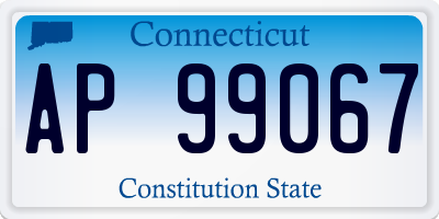 CT license plate AP99067