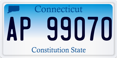 CT license plate AP99070