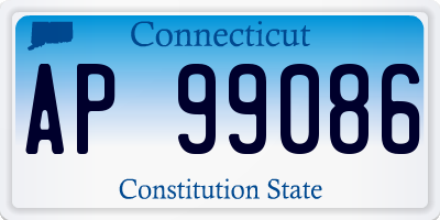 CT license plate AP99086