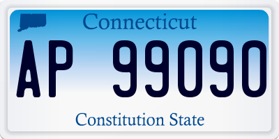 CT license plate AP99090