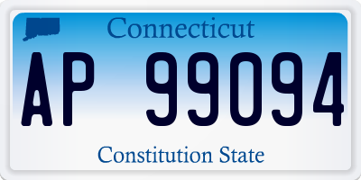 CT license plate AP99094