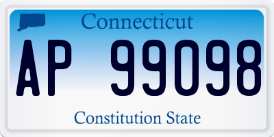 CT license plate AP99098