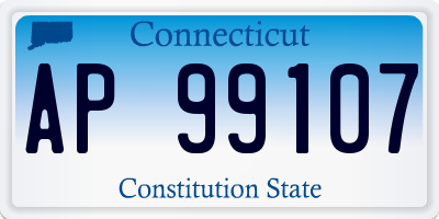 CT license plate AP99107