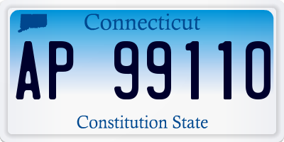 CT license plate AP99110