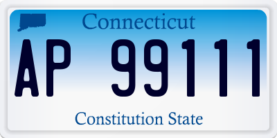 CT license plate AP99111