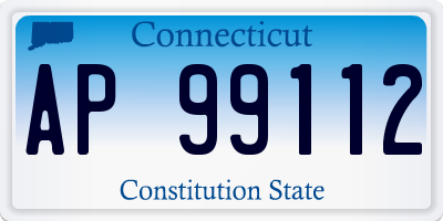 CT license plate AP99112