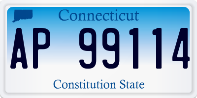 CT license plate AP99114