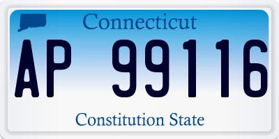 CT license plate AP99116