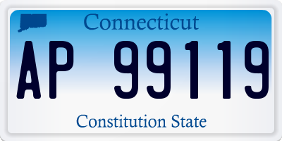 CT license plate AP99119