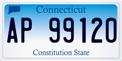 CT license plate AP99120