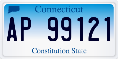 CT license plate AP99121