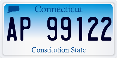 CT license plate AP99122