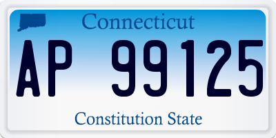 CT license plate AP99125