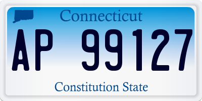 CT license plate AP99127