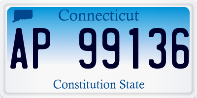 CT license plate AP99136