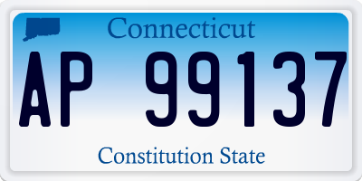 CT license plate AP99137