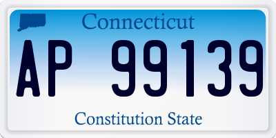 CT license plate AP99139