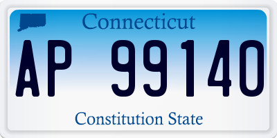 CT license plate AP99140