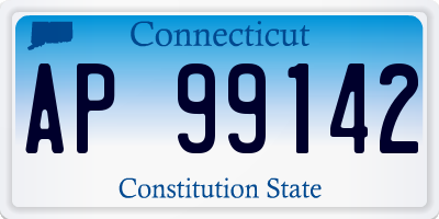 CT license plate AP99142