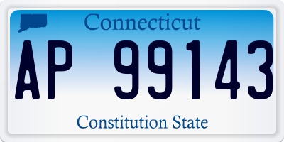 CT license plate AP99143