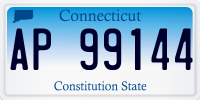 CT license plate AP99144