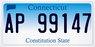 CT license plate AP99147