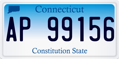 CT license plate AP99156