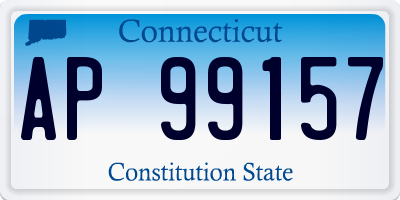 CT license plate AP99157