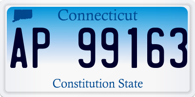 CT license plate AP99163