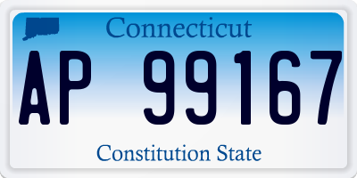 CT license plate AP99167