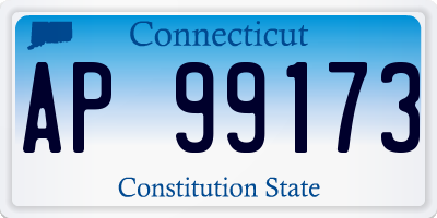 CT license plate AP99173